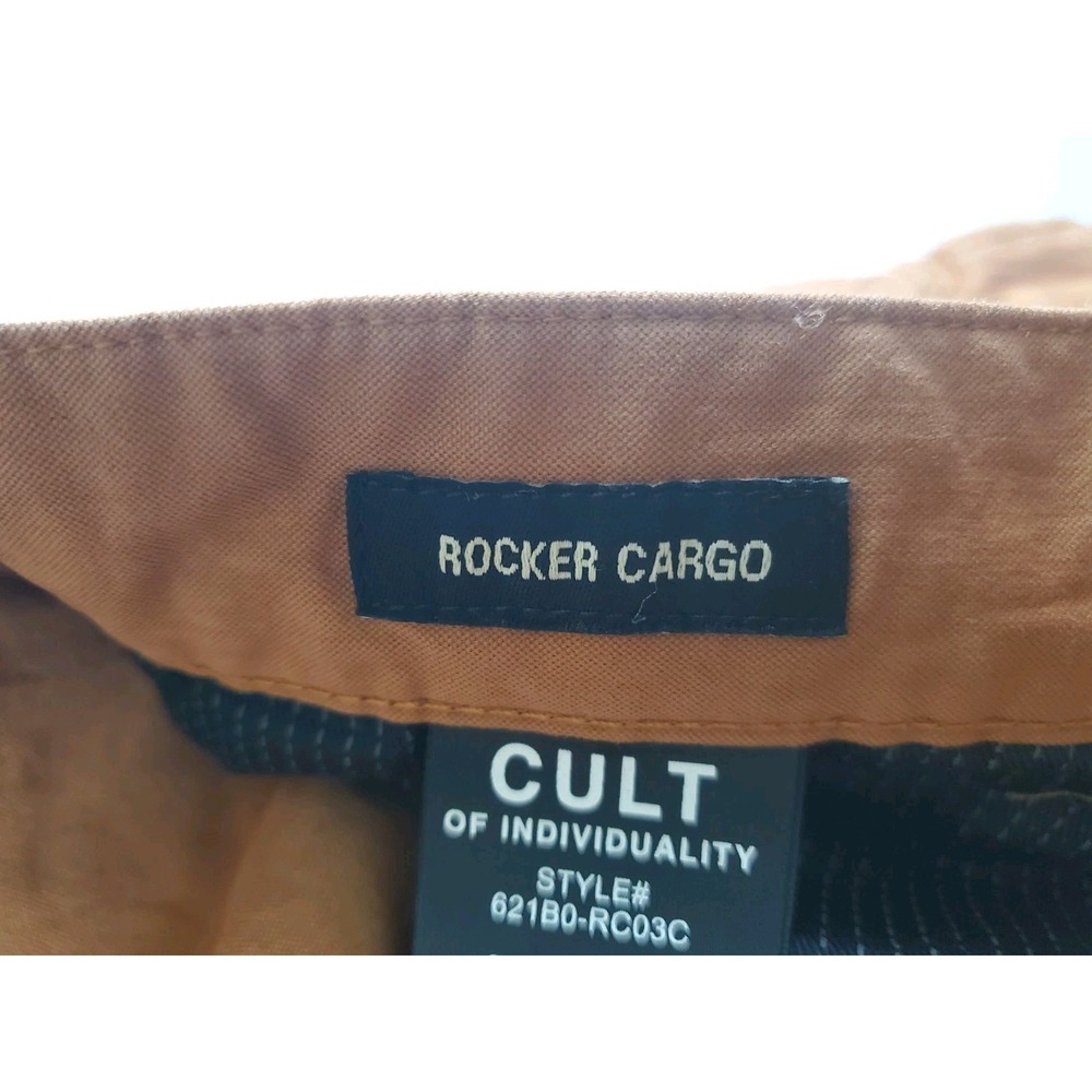 Cult Of Individuality Rocker Cargo Pants Size 44x 31 Brown Slim Fit Streetwear - Picture 12 of 16
